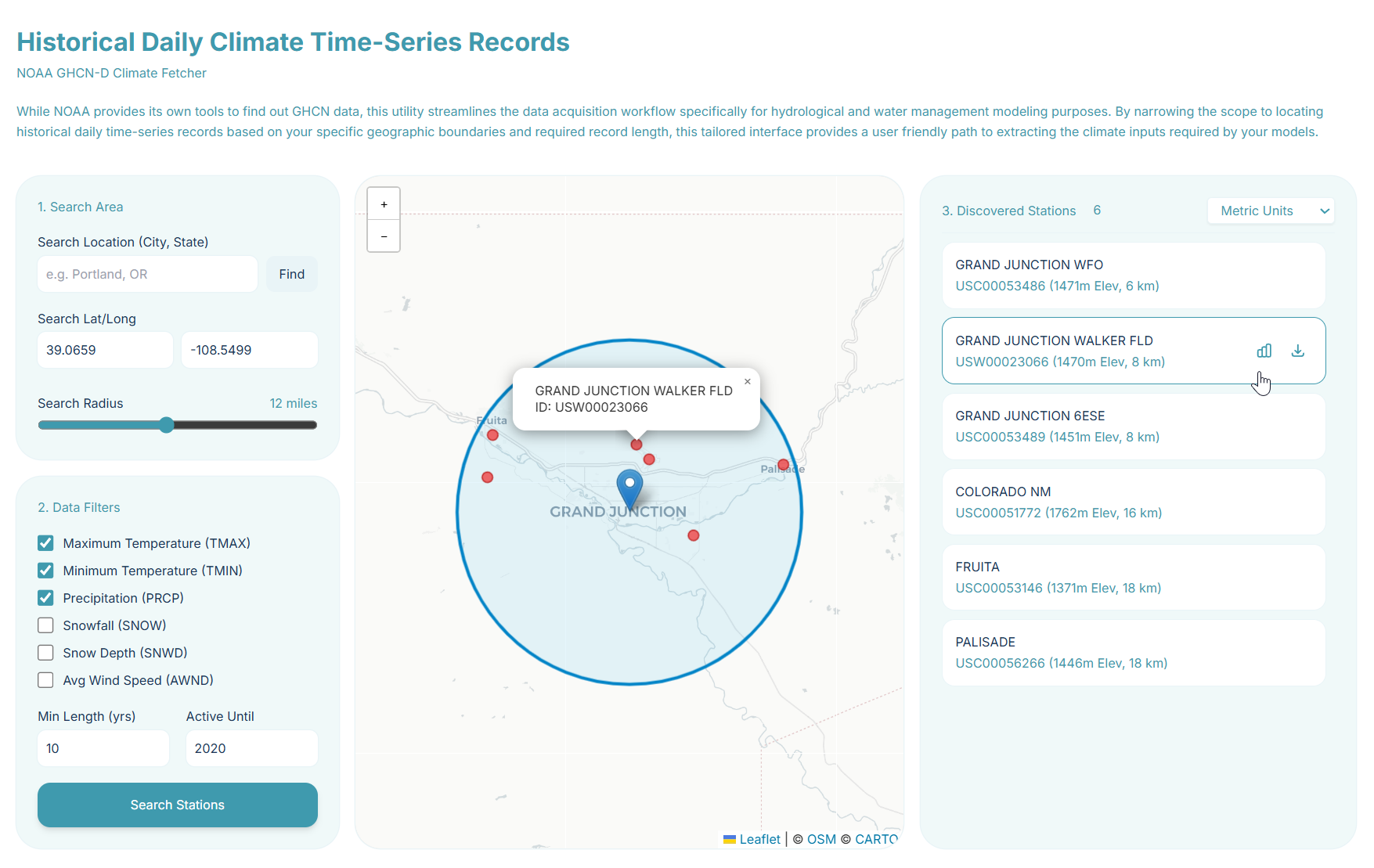 Climate Time Series Explorer